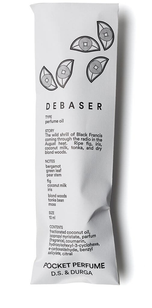 Debaser pocket perfume roll-on package